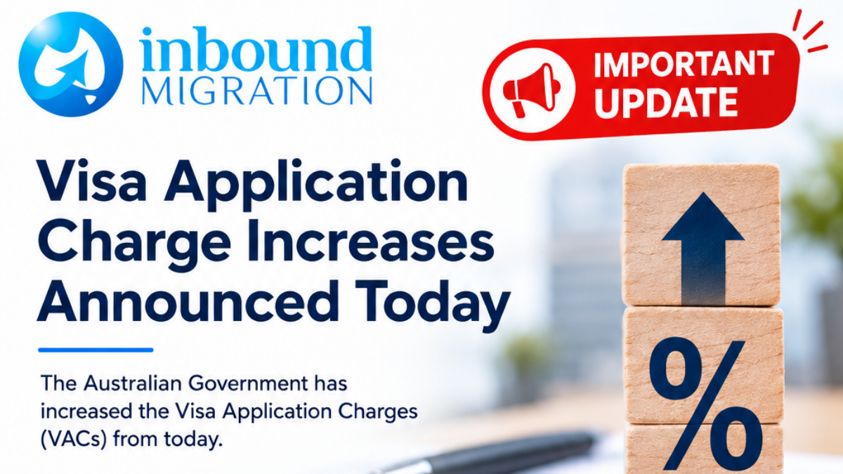 Visa Application Charge Increases